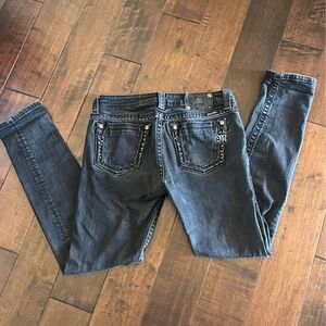 Miss Me Cowboy Cowgirl Black Jeans Denim Size 31